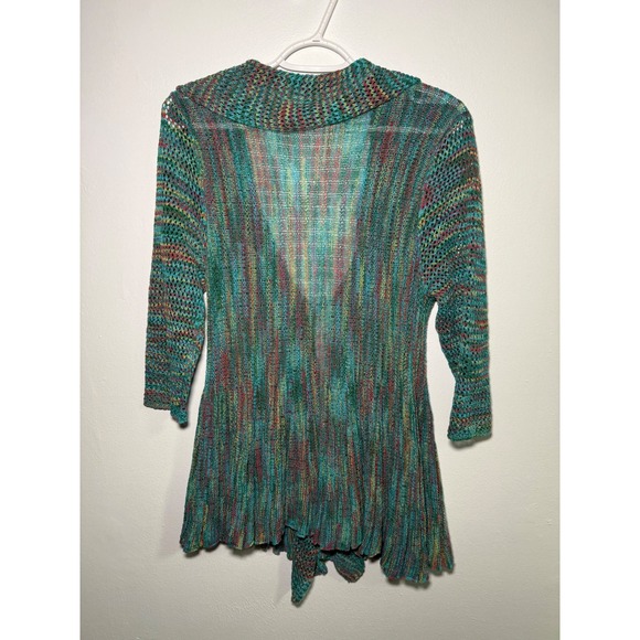 Kaktus Women Knit Cardigan Sweater Open Front Button Small Festival Bohemian - Picture 3 of 8